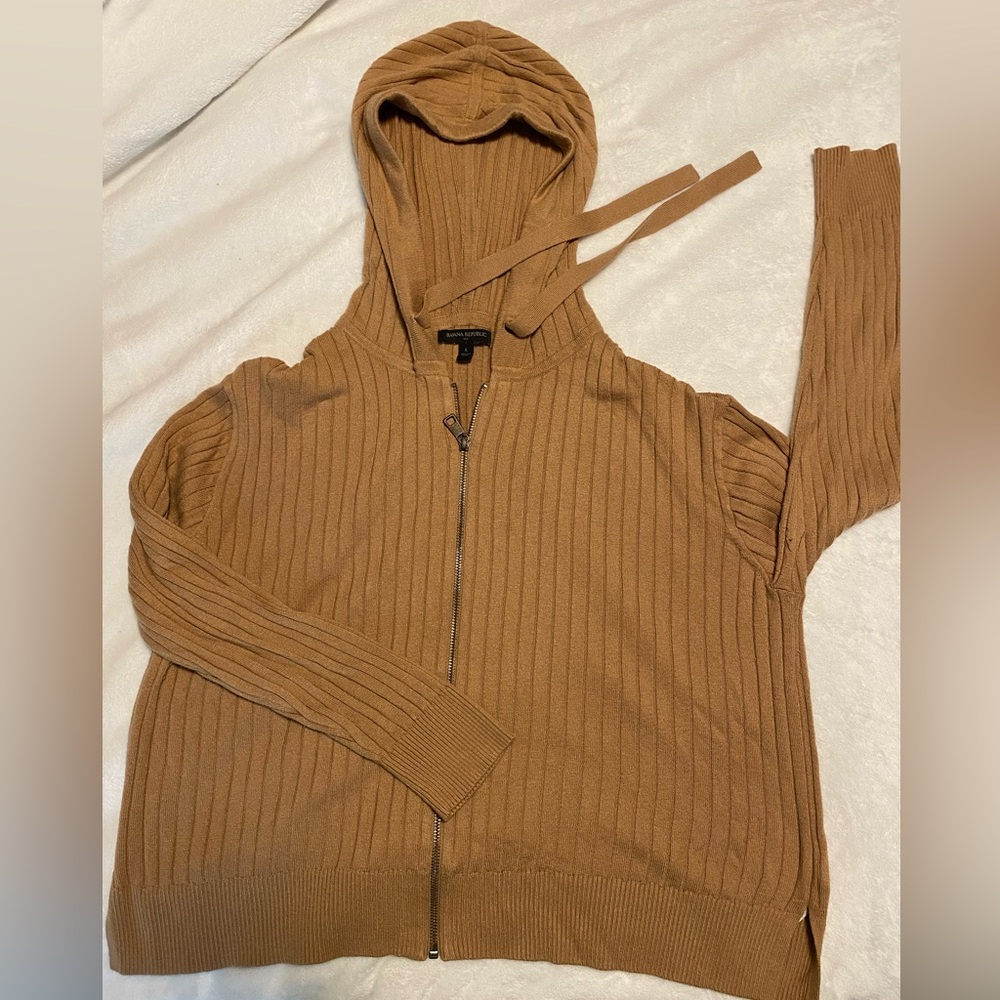 Cozy Full Zip Sweater Hoodie - Large